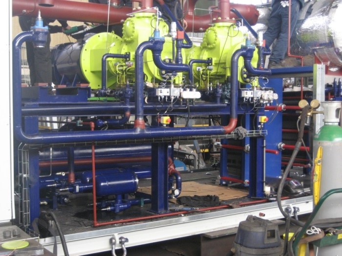 Instalación eléctrica para equipo de refrigeración